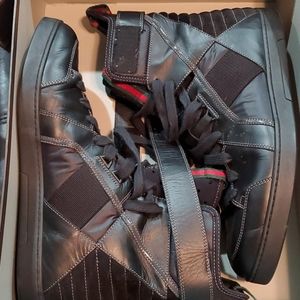 Black gucci hi tops